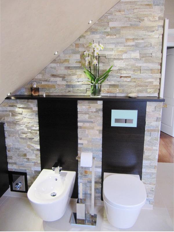 Holzverkleidung Toilette
